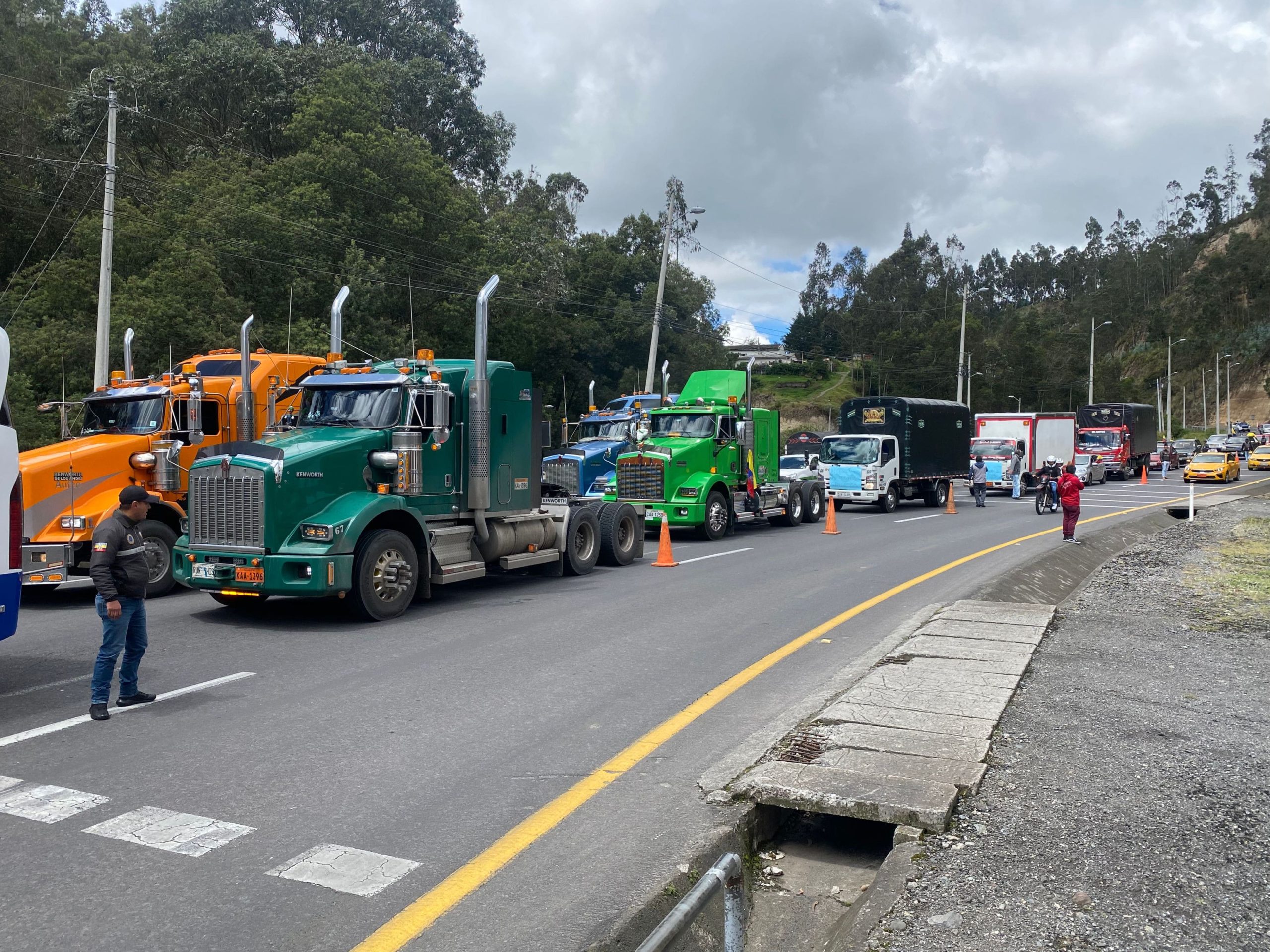 Los aranceles impuestos por Ecuador dejaron una serie de protestas en la frontera norte. Foto: API