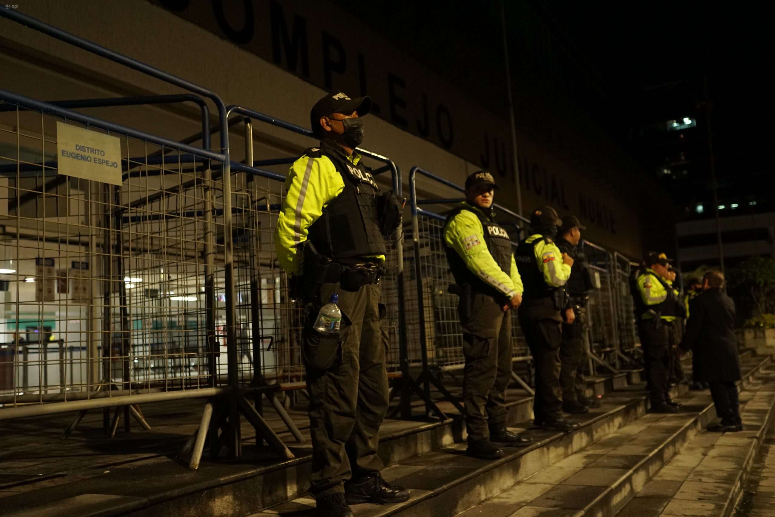 La audiencia contra Aquiles Álvarez se realiza en el Complejo Judicial Norte de Quito. Foto: API