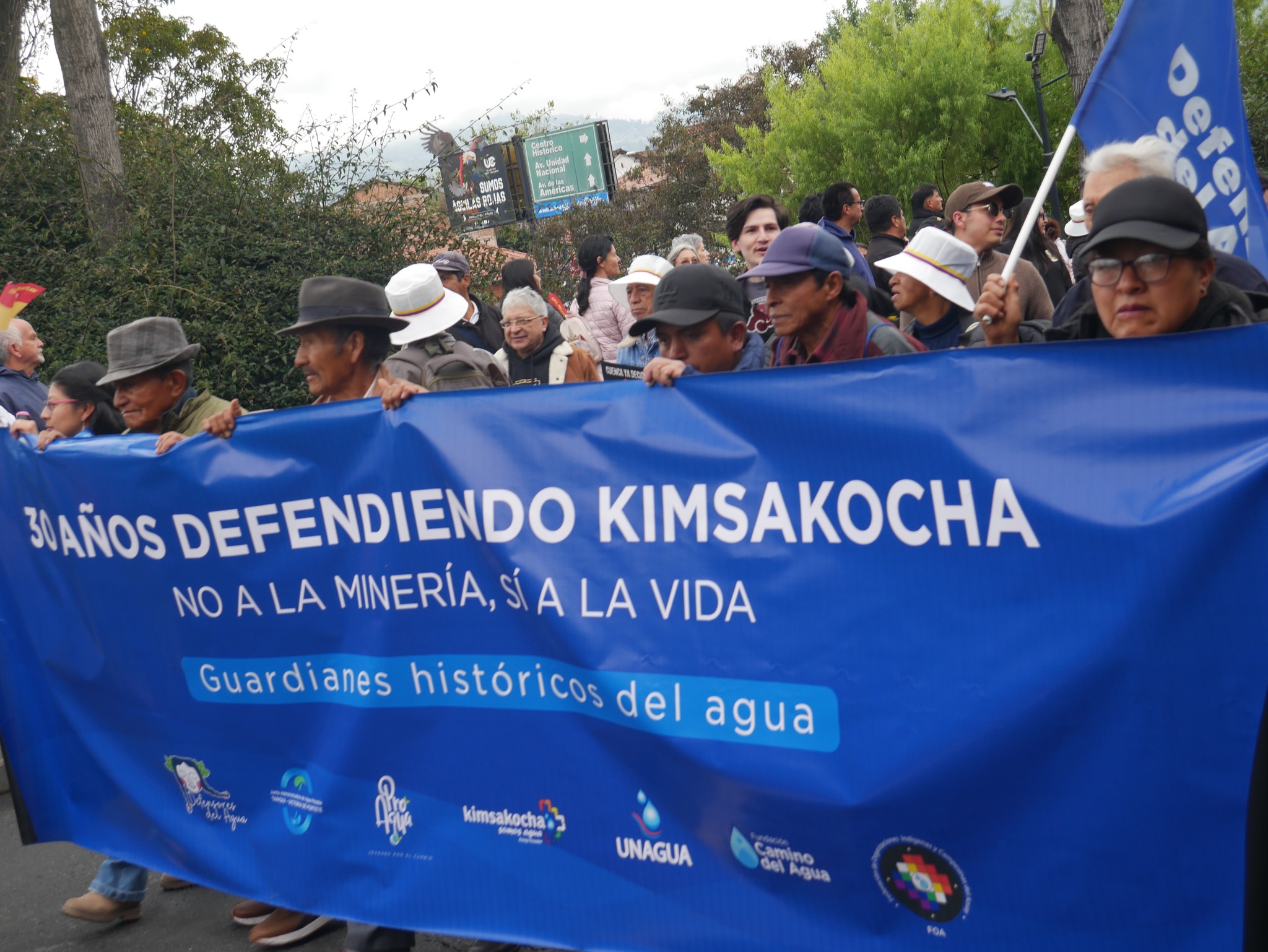 El Cabildo por el Agua convoca a un plantón en Cuenca para exigir que la Ley minera no pase en segundo debate. Esperan que se sumen otras organizaciones. /Cortesía