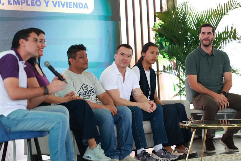 Daniel Noboa hizo el anuncio en Guayaquil. Foto: Presidencia