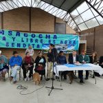 El embajador de Canadá, Craig Kowalik, mantuvo una reunión con representantes de la FOA y habitantes de comunidades cercanas a Quimsacocha. /Cortesía