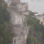 El ECU 9-1-1 publicó fotográficas de capturas de los videos obtenidos por las cámaras de vigilancia en Alausí. /Cortesía