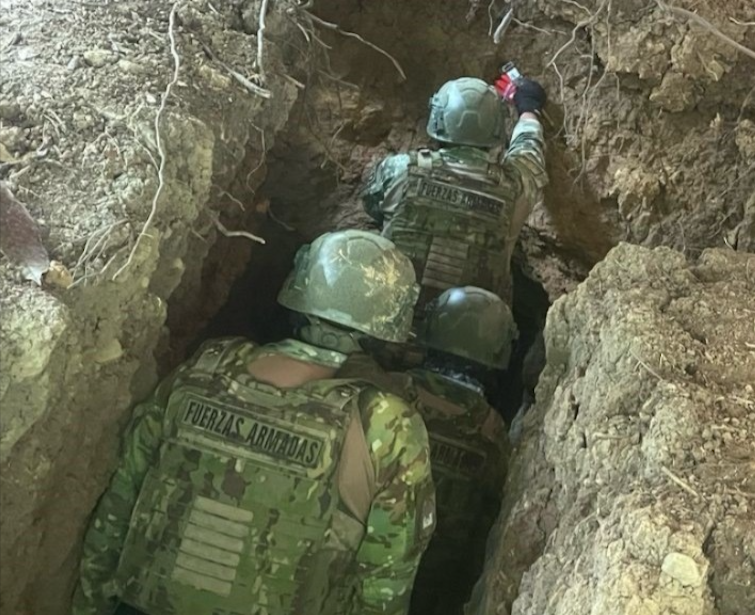 Personal militar durante las operaciones que, según informaron, se ejecutaron en Azuay. No se especificaron los sectores. /Fotos FFA.A.