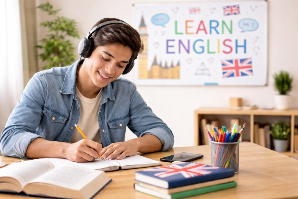 El programa está abierto para los jóvenes que quieran estudiar inglés. Foto referencial