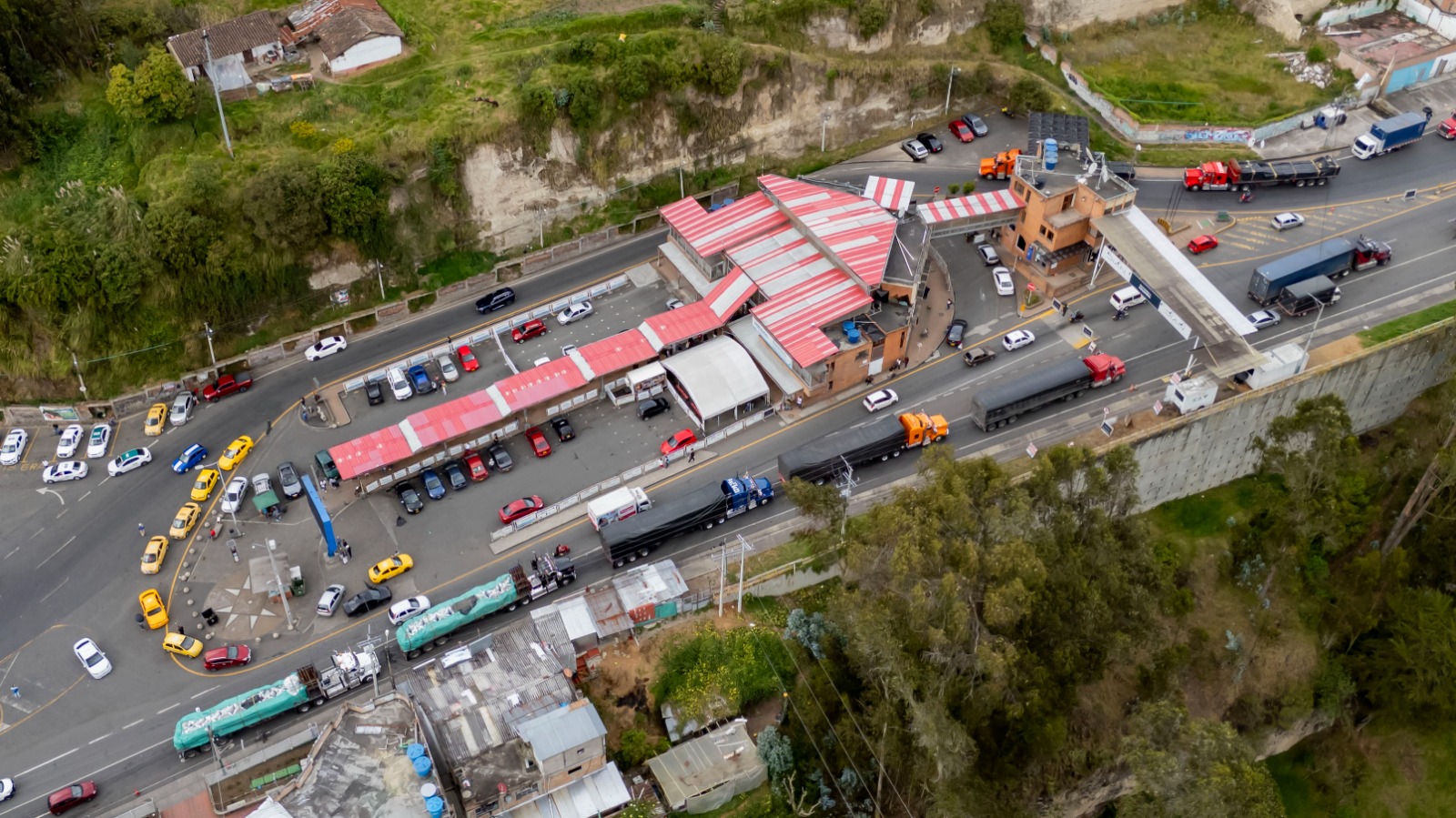 Frontera de Ecuador y Colombia. Foto: AFP