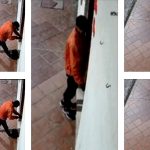 Delincuente intentó robar el local Fanny Medias, de la emprendedora Fanny Brito, en el centro de Cuenca. Ella pide mayor seguridad.