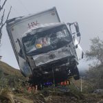 Un camión se accidentó la mañana de este 19 de febrero. Foto: ETAPA EP