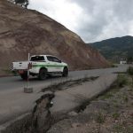 La vía Cuenca-Girón-Pasaje mantiene una serie de problemas. Foto: Xavier Caivinagua/El Mercurio