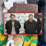 Operativo en el que se logró la detención de dos ciudadanos por venta de droga. /Cortesía