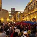 Hinchas de la Selección de Ecuador en partido. Foto: Cortesía