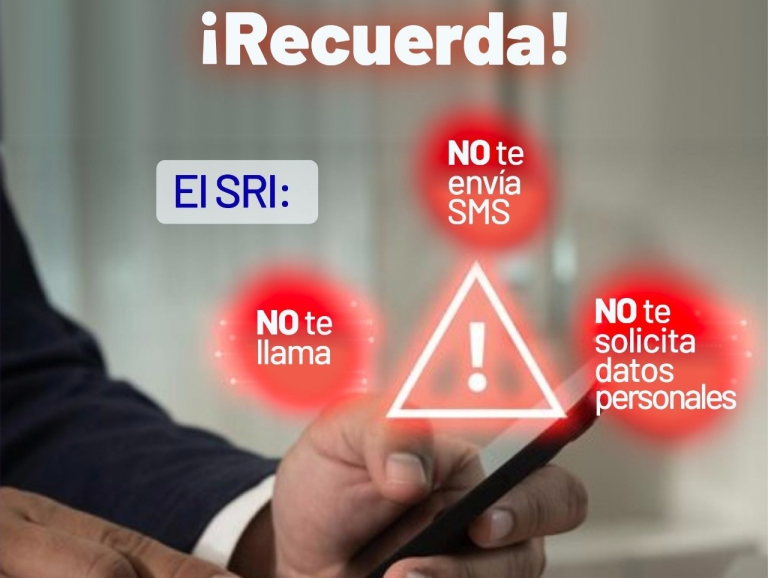 SRI alerta sobre intentos de estafa a contribuyentes