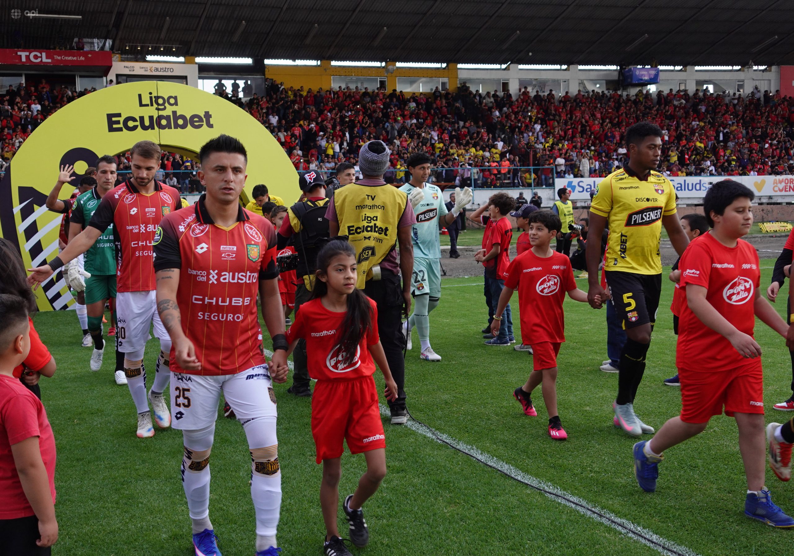 Deportivo Cuenca recibe a Barcelona S.C la tarde de este 1 de marzo. Foto: API