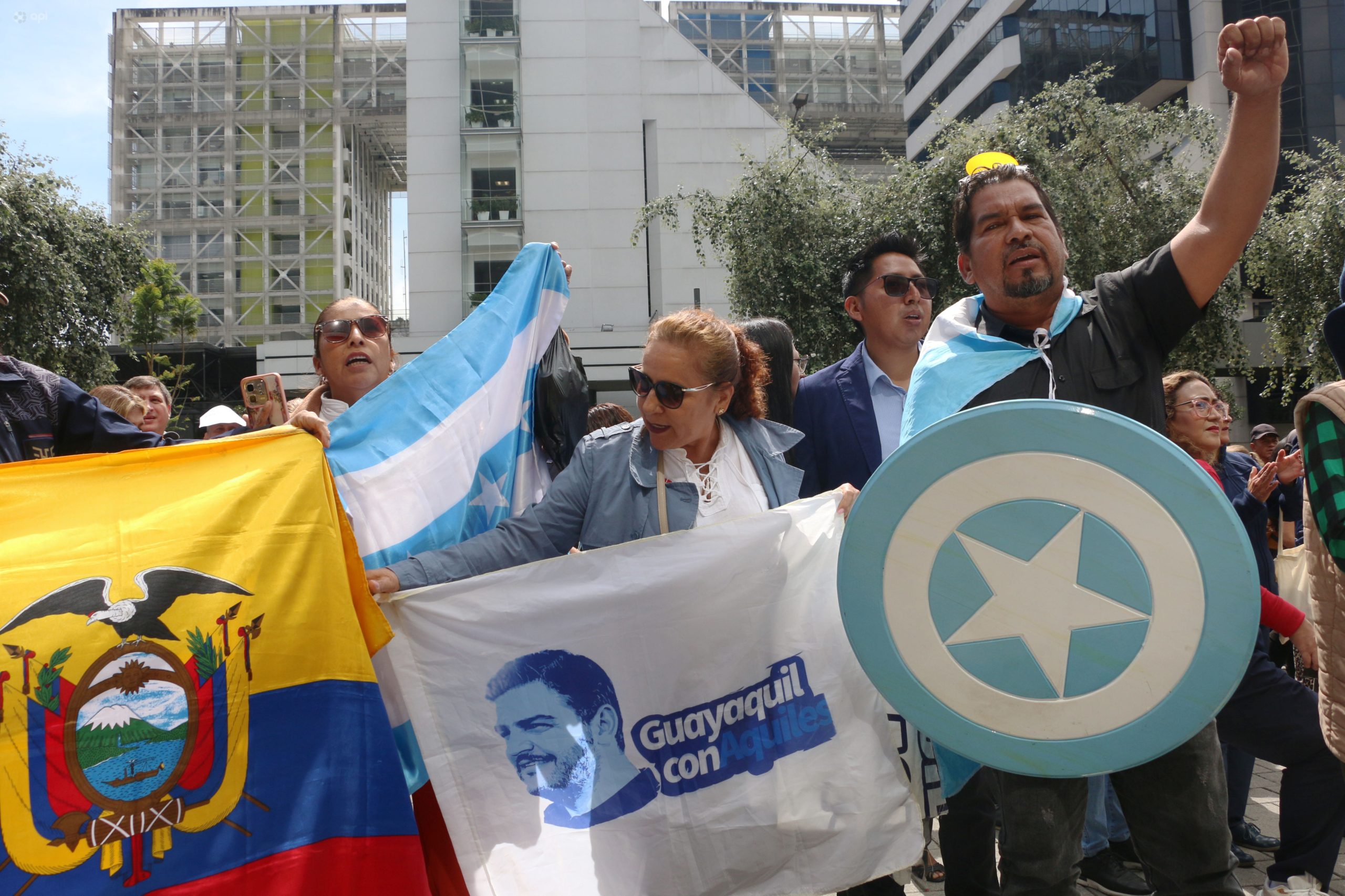 Audiencia para revisión de medidas cautelares de Aquíles Álvarez y otros por el caso Goleada, en el Complejo Judicial Norte. /API