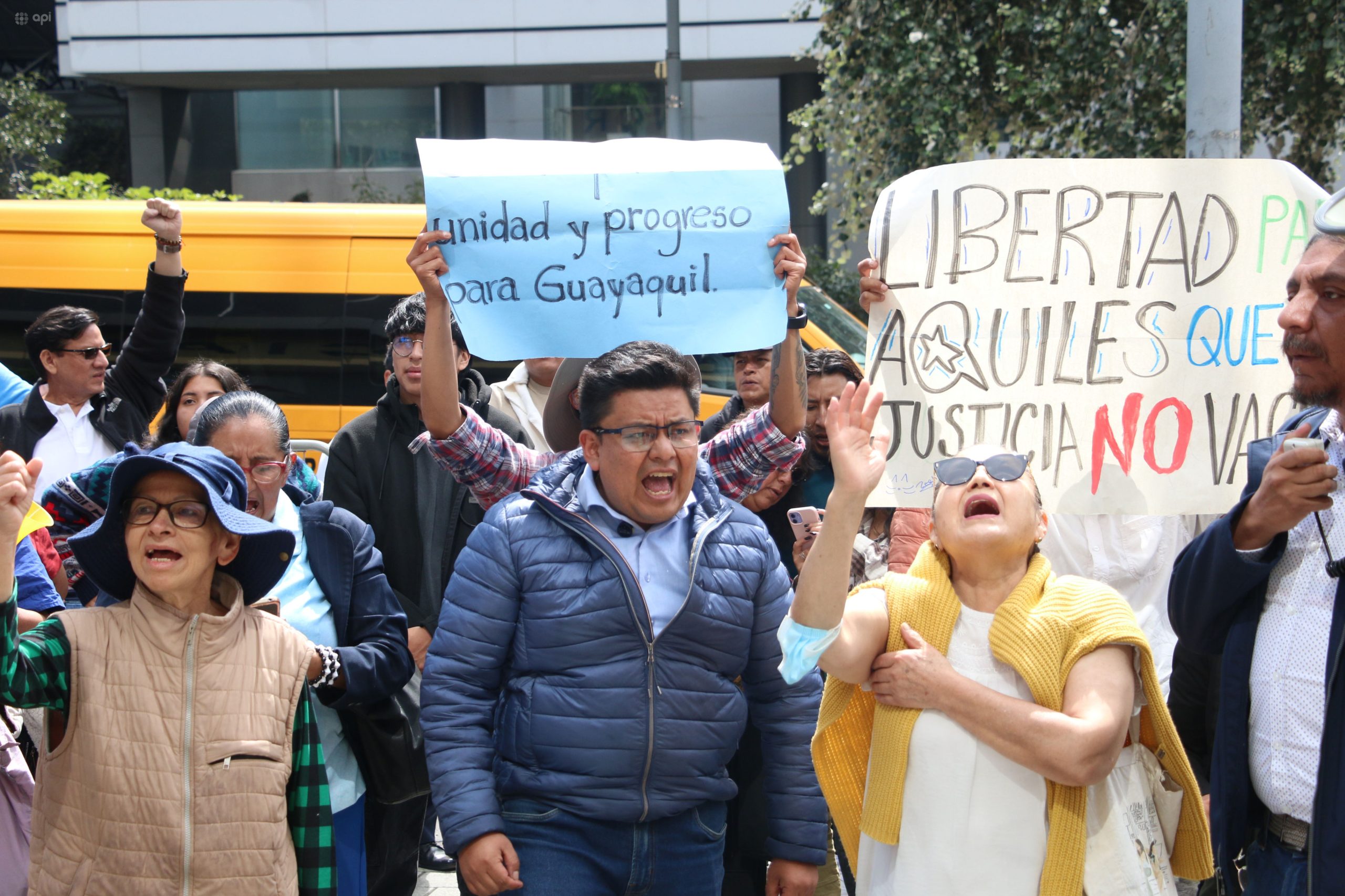 Audiencia para revisión de medidas cautelares de Aquíles Álvarez y otros por el caso Goleada, en el Complejo Judicial Norte. /API