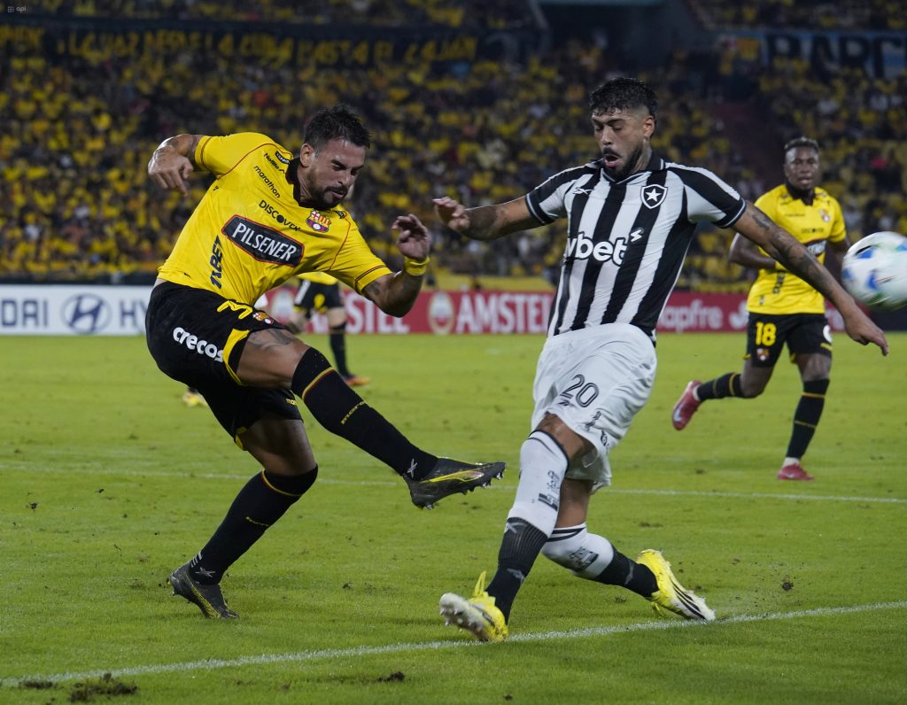 Barcelona S.C empató en el partido de ida con Botafogo. Foto: API