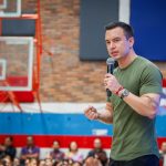 El presidente Daniel Noboa continúa con su vista a Cuenca este jueves 19 de marzo de 2026. /Foto Presidencia