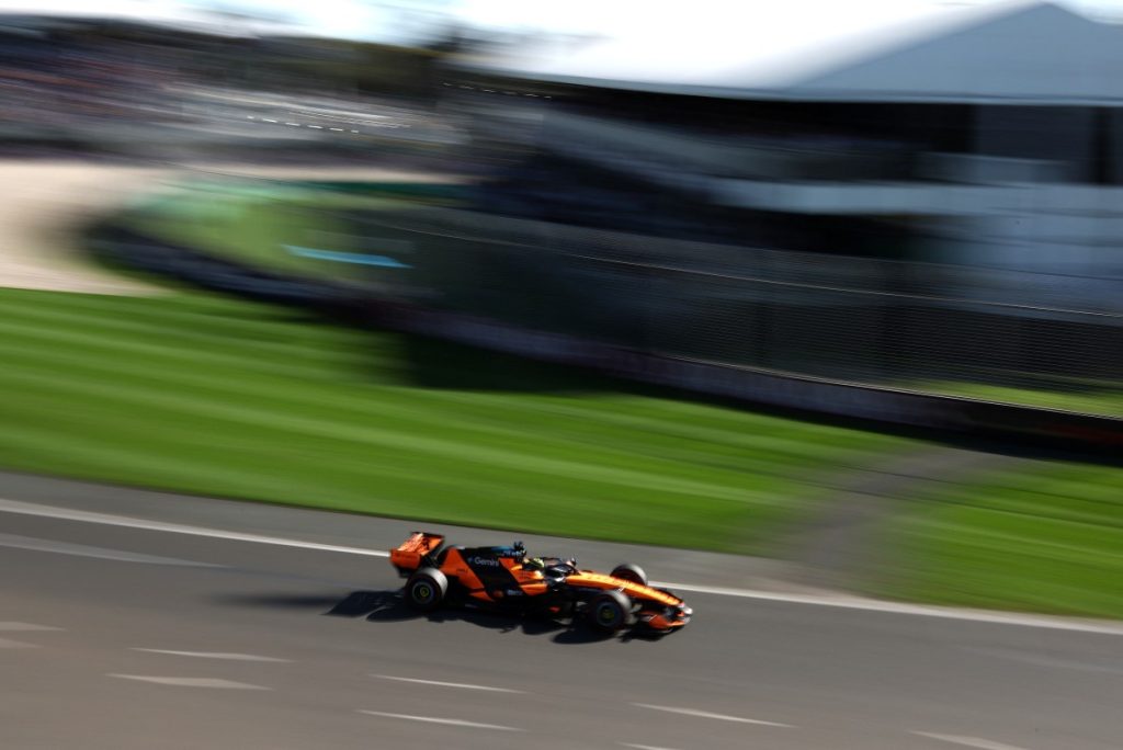 Oscar Piastri en la segunda prueba de la carrera que se disputará este fin de semana. Foto AFP