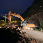 La vía Cuenca – Girón – Pasaje esta cerrada la mañana de este jueves 12 de marzo de 2026. /Cortesía