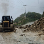 En la parroquia Chaucha, el invierno destruyó tres viviendas, un puente y dejó 5 familias damnificadas. /Cortesía