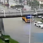 Captura de video compartido por el Consejo de Seguridad Ciudadana sobre las lluvias. /Cortesía