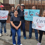 Familiares y allegados realizaron un plantón en el barrio Quinta Chica, en el lugar en el que murió de Ángel A. /MRO