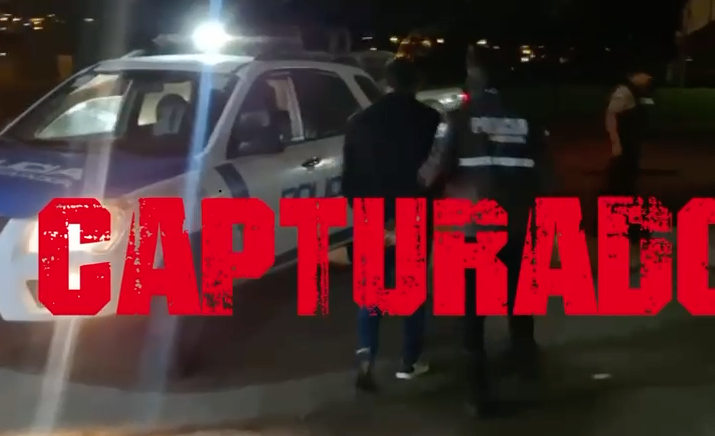 Manuel A. fue aprehendido en la ciudad de Cuenca, según informó la Policía. /Foto captura del video de la Policía Nacional