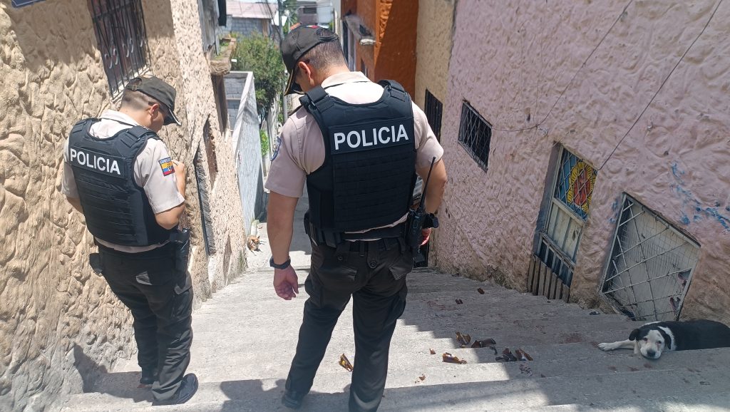 Uno de los hechos violentos, ocurrió en el barrio Las Peñas, al norte de Cuenca. /FCS