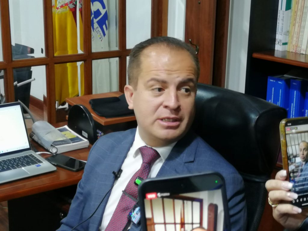 Marco Flores, fiscal del Azuay, se presentó este 3 de marzo de 2026. Foto: El Mercurio