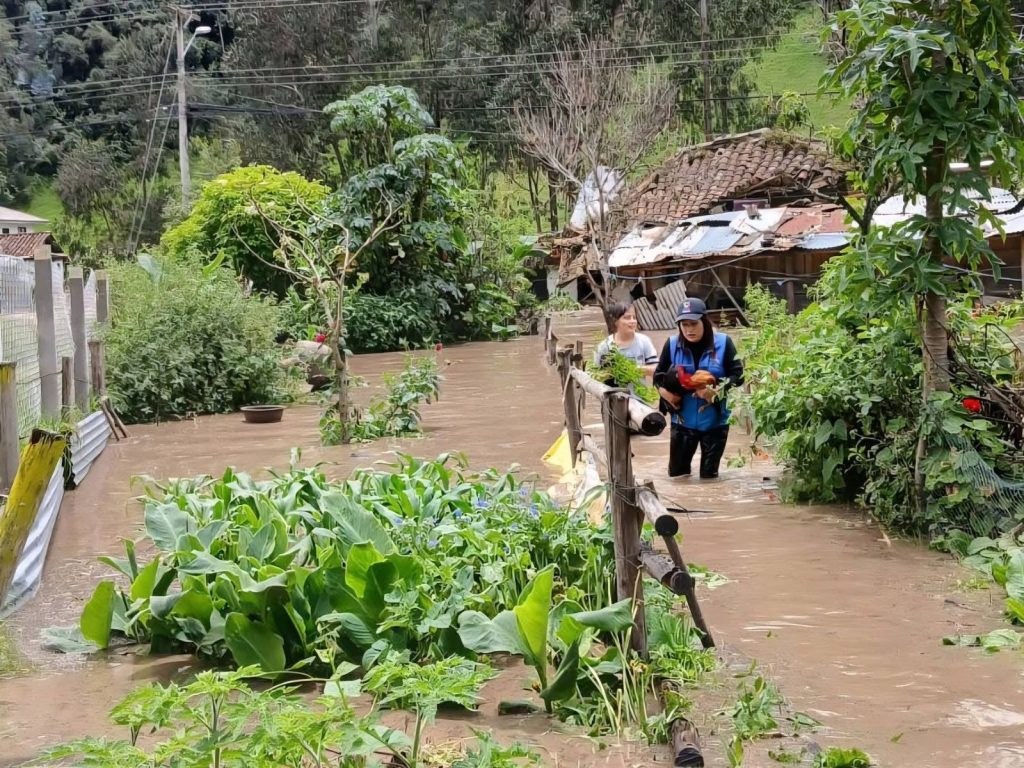 Personas afectadas en el sector de Soldados.