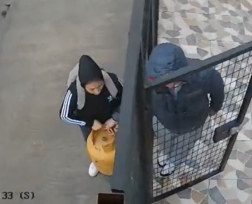 Antisociales roban cilindro de gas.