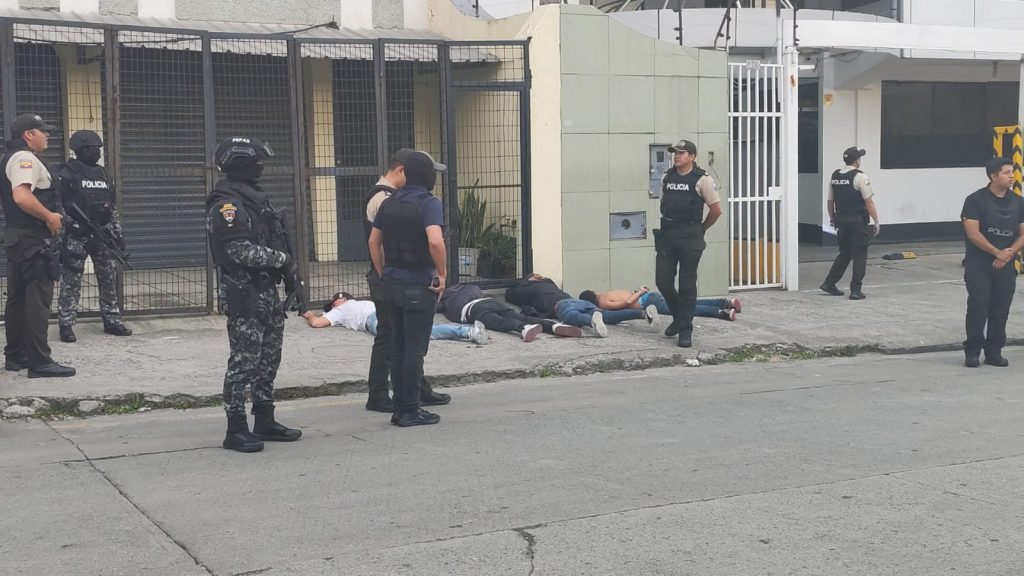 Operativo 'Pandora', en el sector El Chorro, Cuenca.
