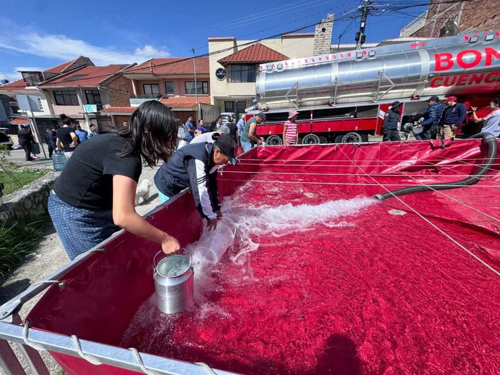 Servicio de agua potable.