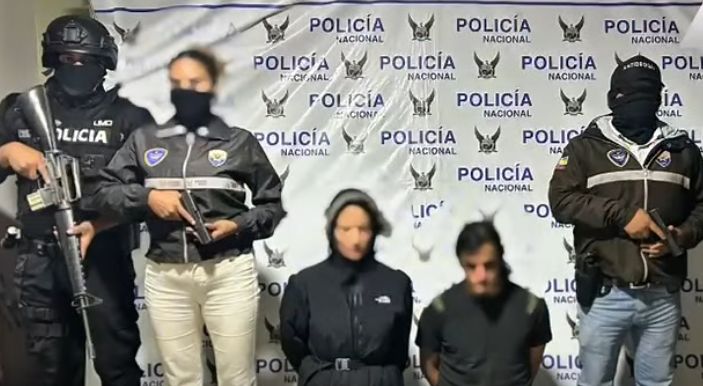 Dos personas fueron detenidas en Cuenca por tráfico de droga. Foto captura