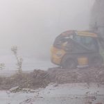 Derrumbe en la vía Cuenca-Molleturo.