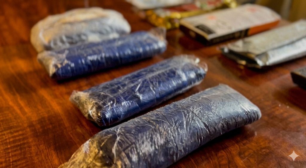 En Cuenca incautan 9.990 dosis de cocaína en agencias de envíos de encomiendas. La Policía Nacional investiga.