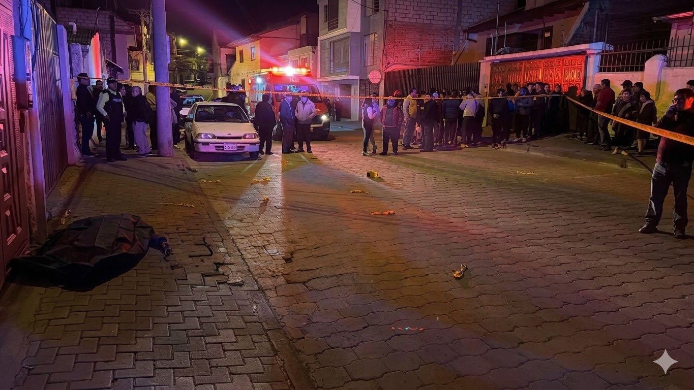 Identificado como alias "pitufo" hombre asesinado por sicarios en Cañar. La Policía Nacional investiga.