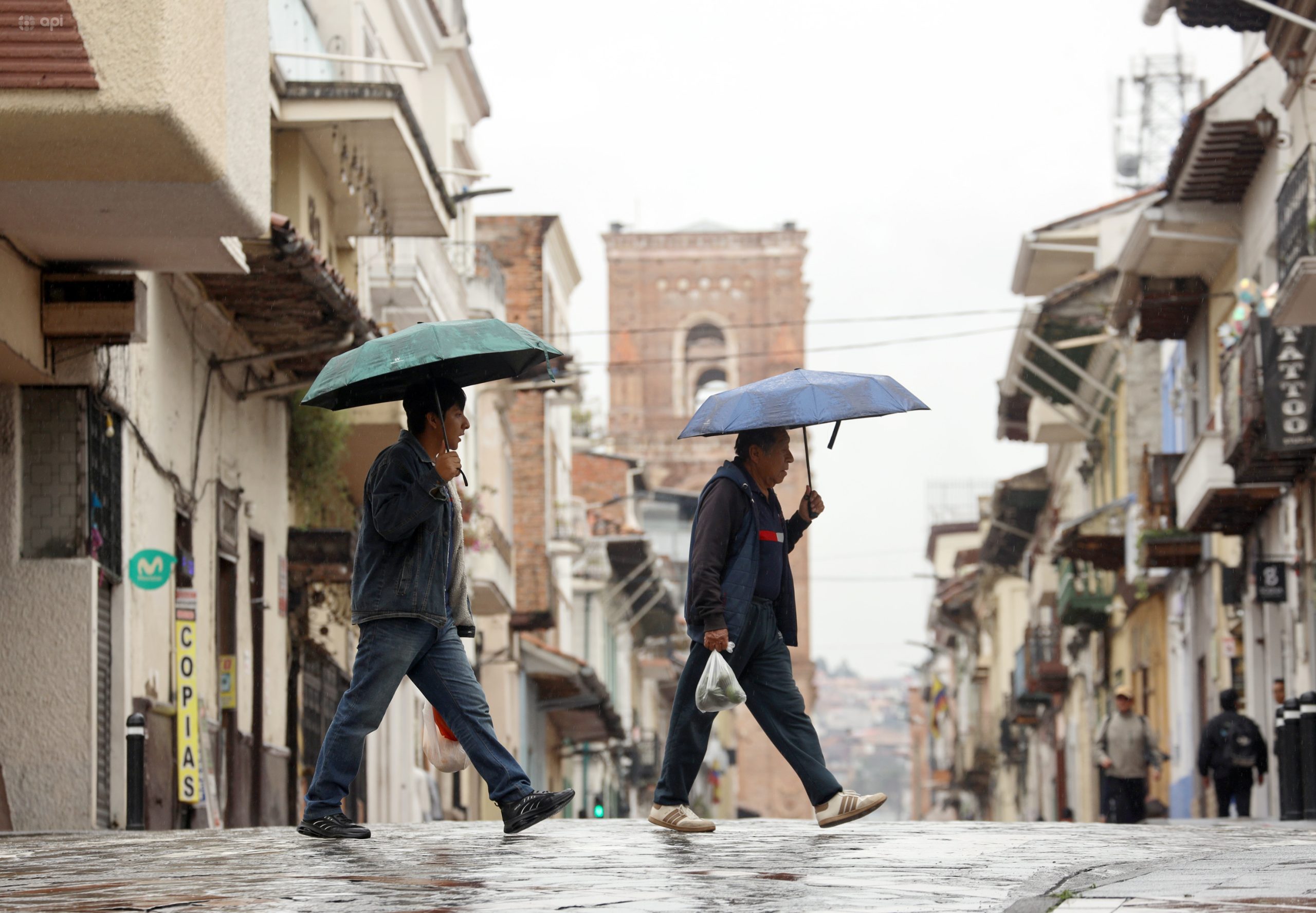 Las lluvias serán moderadas en Cuenca, según los pronósticos de tiempo del Inamhi. Foto: API