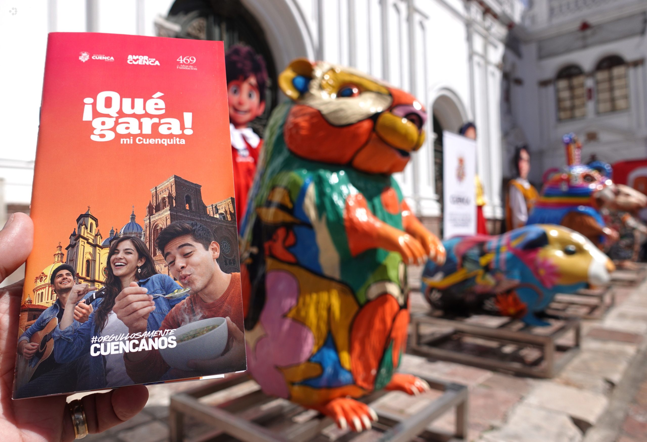 Este 2 de abril se presentó la agenda de fiestas de la fundación de Cuenca. Foto: API