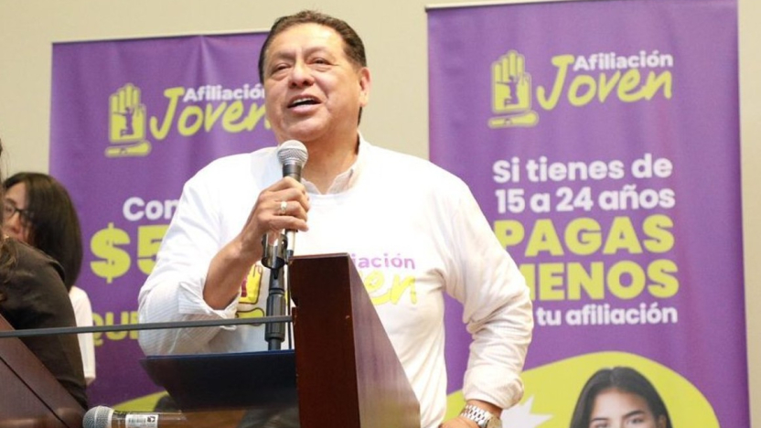 Jaime Bernabé Erazo en un evento en 2024. Foto: IESS