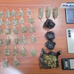 Estos fueron los objetos que se encontraron en el operativo en Sucúa. Foto: Policía Nacional