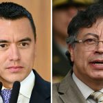 Daniel Noboa y Gustavo Petro han tenido una serie de cruces desde enero de este año. Foto: AFP