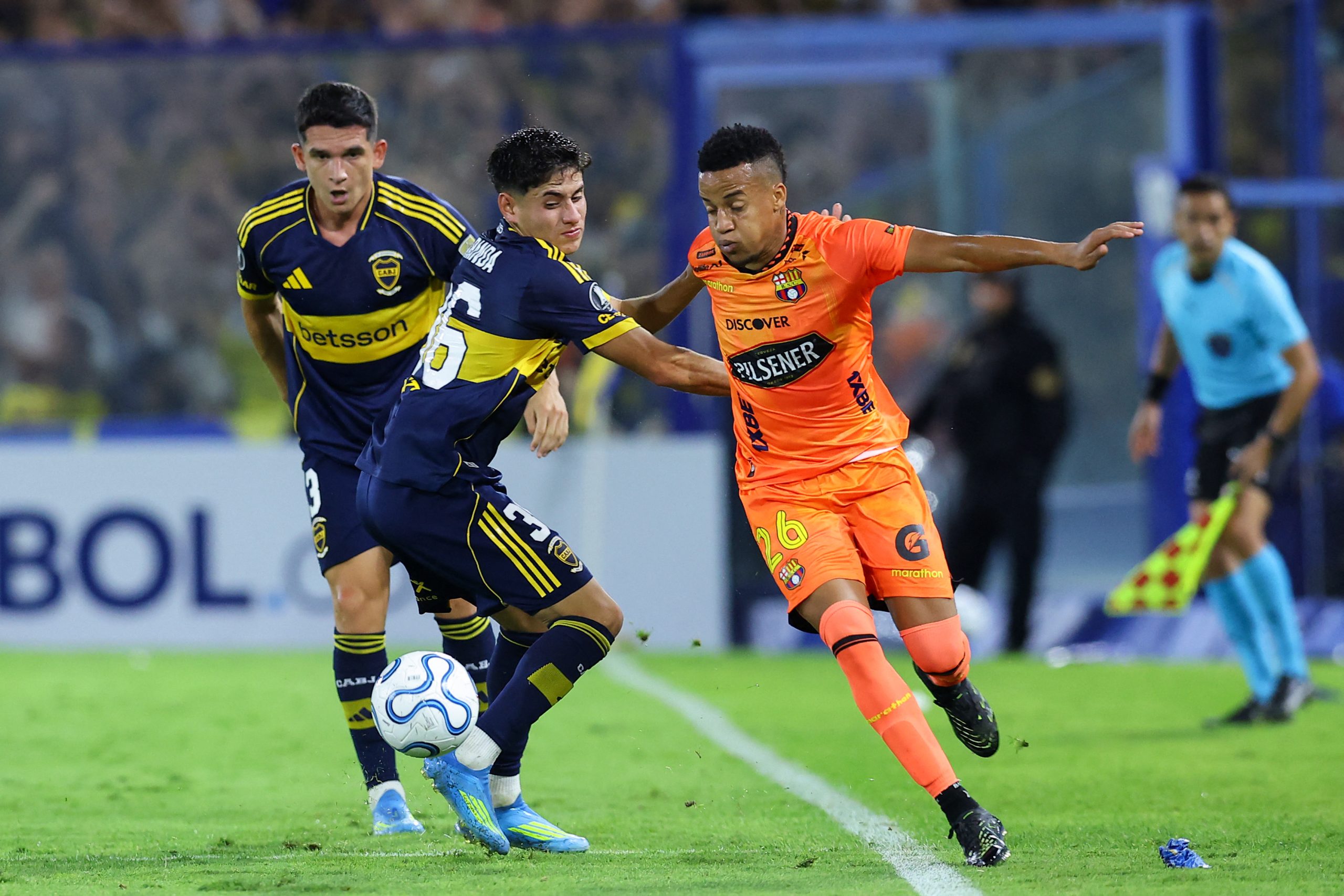 Boca Juniors venció a Barcelona la noche de este 14 de abril. Foto: AFP