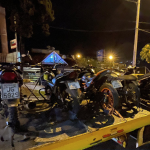 El operativo interinstitucional terminó con la detención de 20 motocicletas. /Cortesía