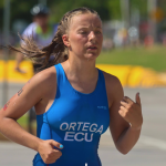 La triatleta cuencana obtuvo una medalla de oro de los Juegos Suramericanos de la Juventud Panamá 2026. /Cortesía