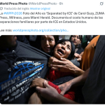 Foto que retrata a migrantes de Ecuador gana el premio World Press Photo 2026. La imagen tiene el nombre de “Separated by ICE”