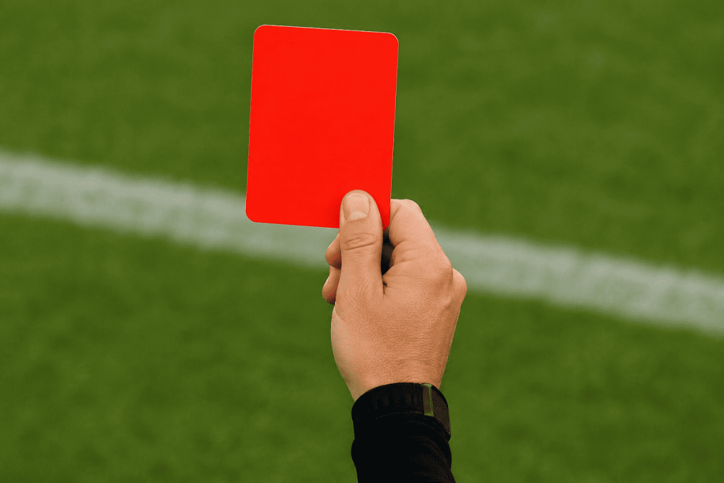 La FIFA adoptará nuevas reglas para sacar tarjeta roja. Foto creada con IA
