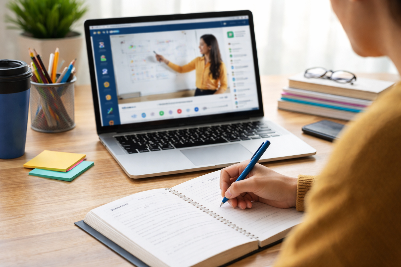 Las clases se desarrollarán en línea. Foto referencial