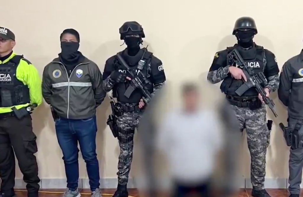 El sujeto fue detenido en Sígsig y procesado en Cuenca por el delito de pornografía infantil. Foto: Policía Nacional