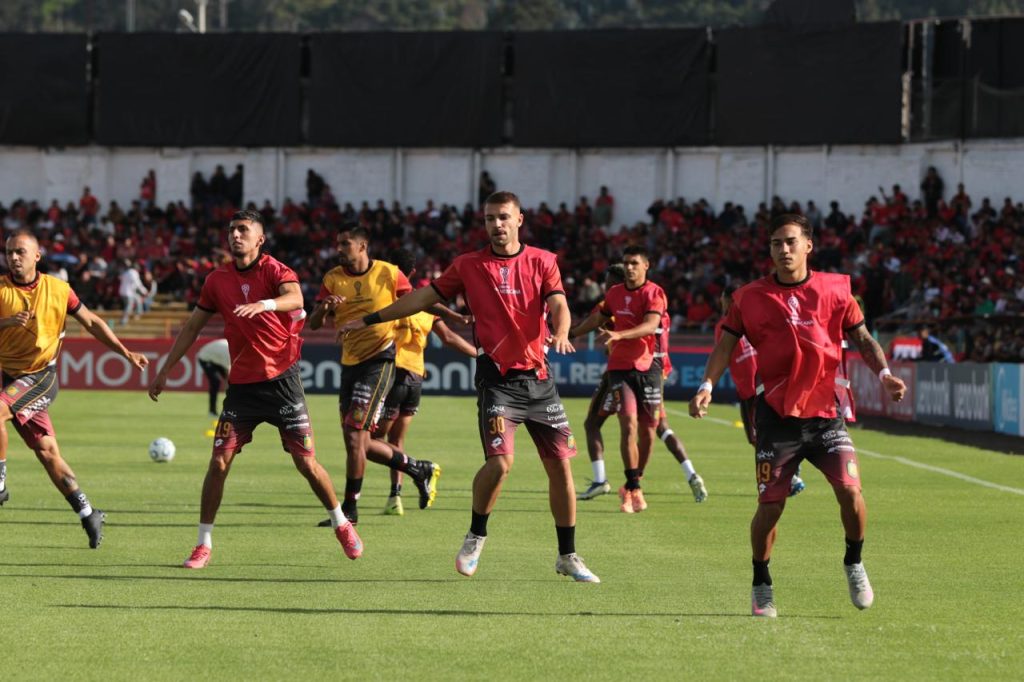 Jugadores del Deportivo Cuenca.