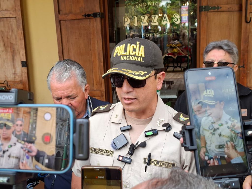 El teniente coronel, Pablo Inga, informó sobre qué paso con los detenidos tras una tentativa de secuestro en Cuenca. Foto: El Mercurio